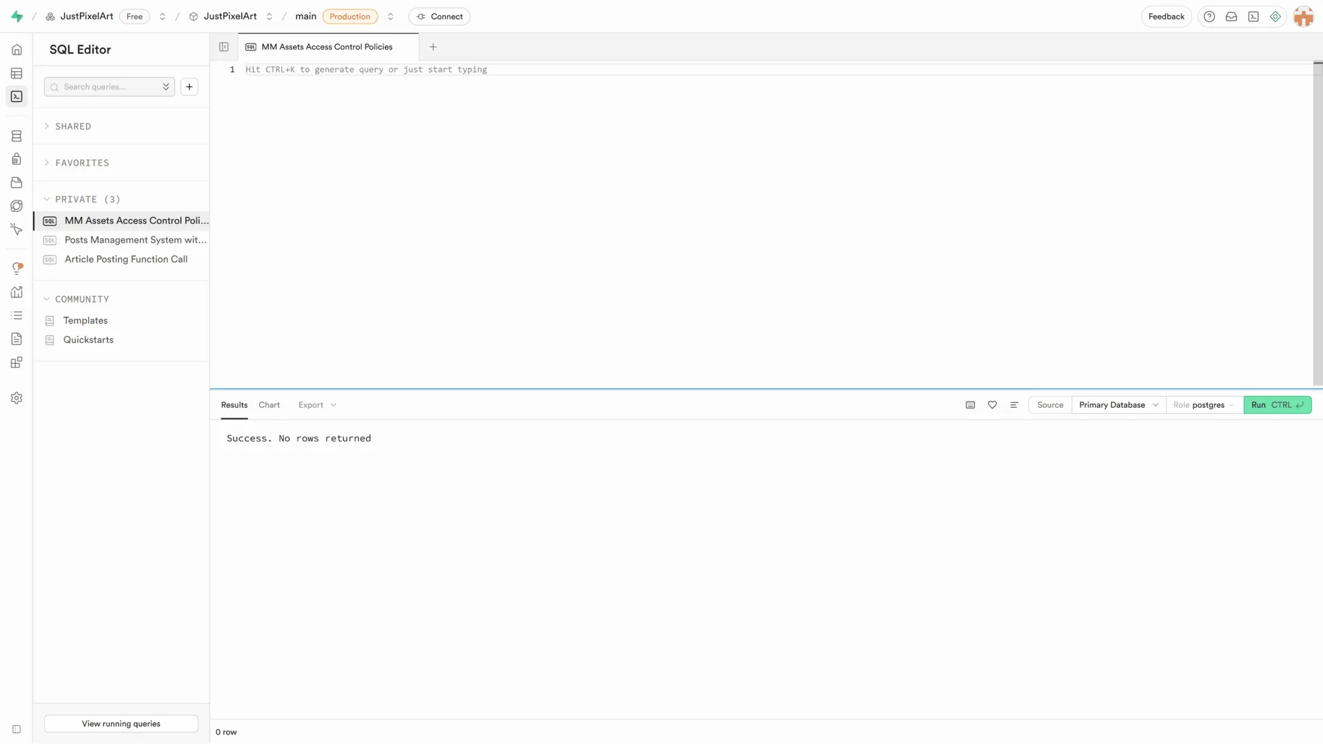 SQL Editor